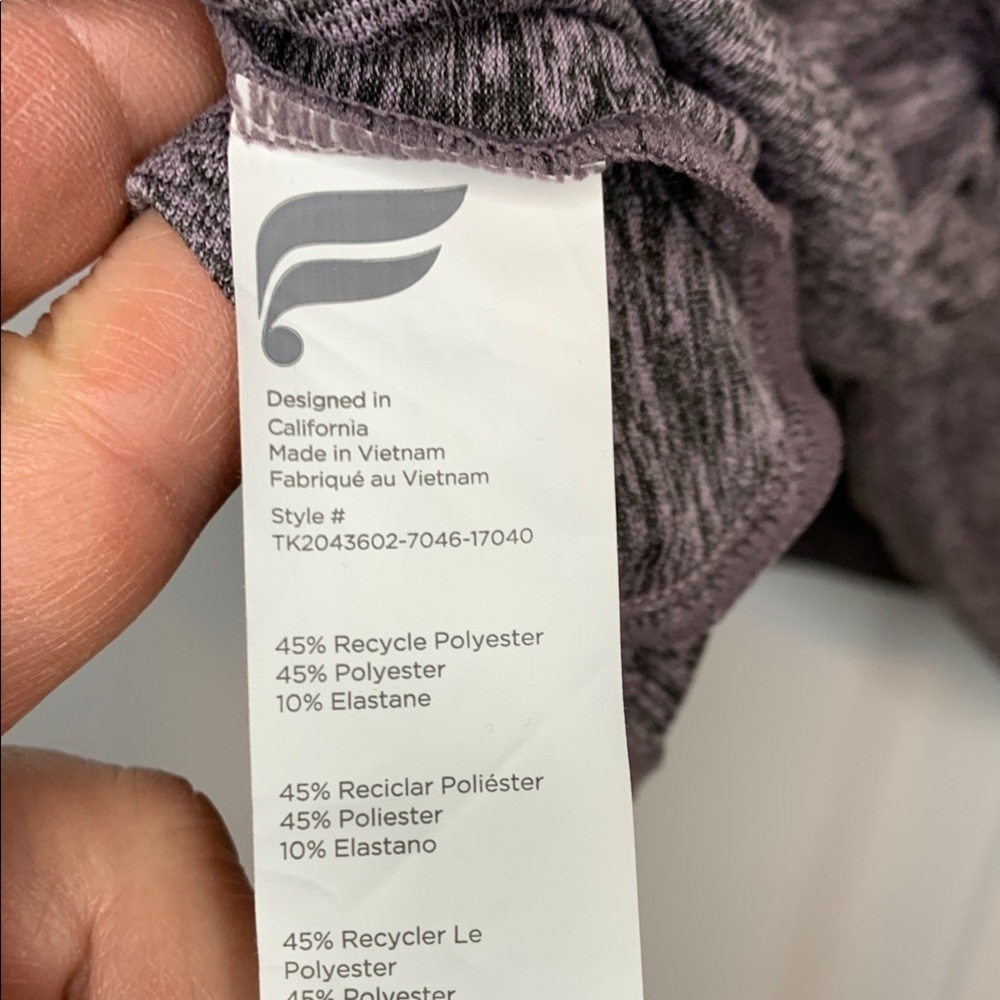 Fabletics Gray Relaxed Tank Top Open Twist Back - Picture 8 of 11